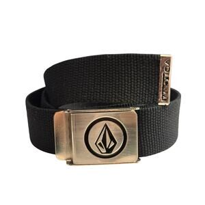 Volcom Stone Skateboards Black Web Belt Buckle BOTTLE Opener Vtg 90’s Y2K Skate